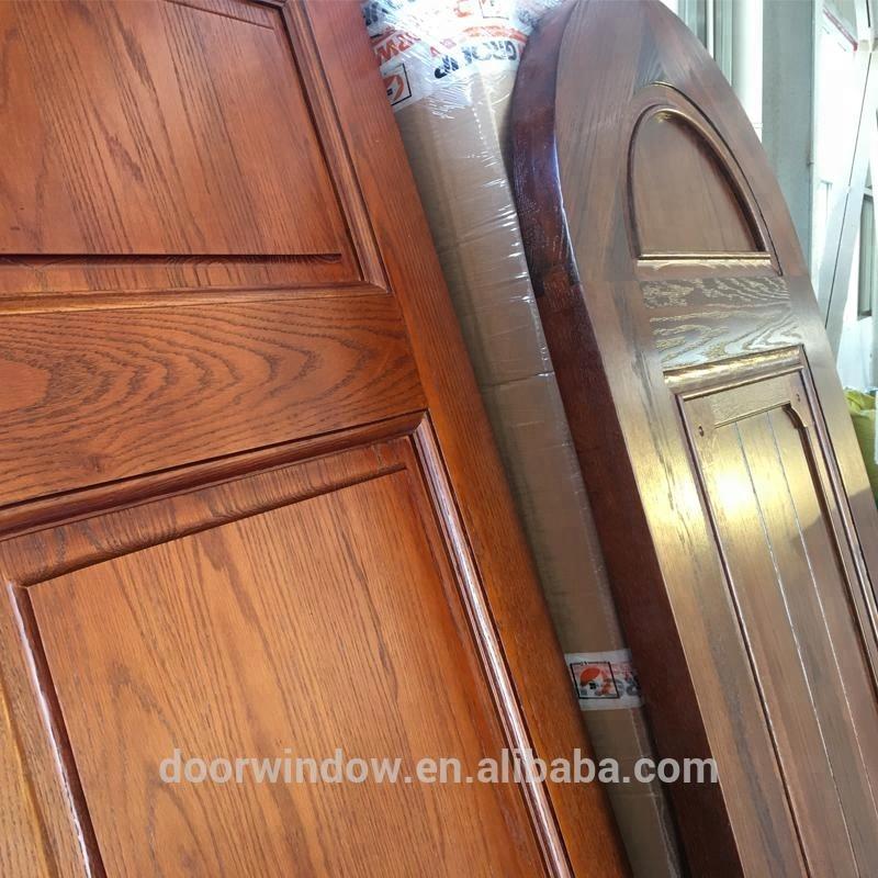 DOORWIN 2021Fancy simple design interior solid oak wooden door for bed rooms of high end villas by Doorwin