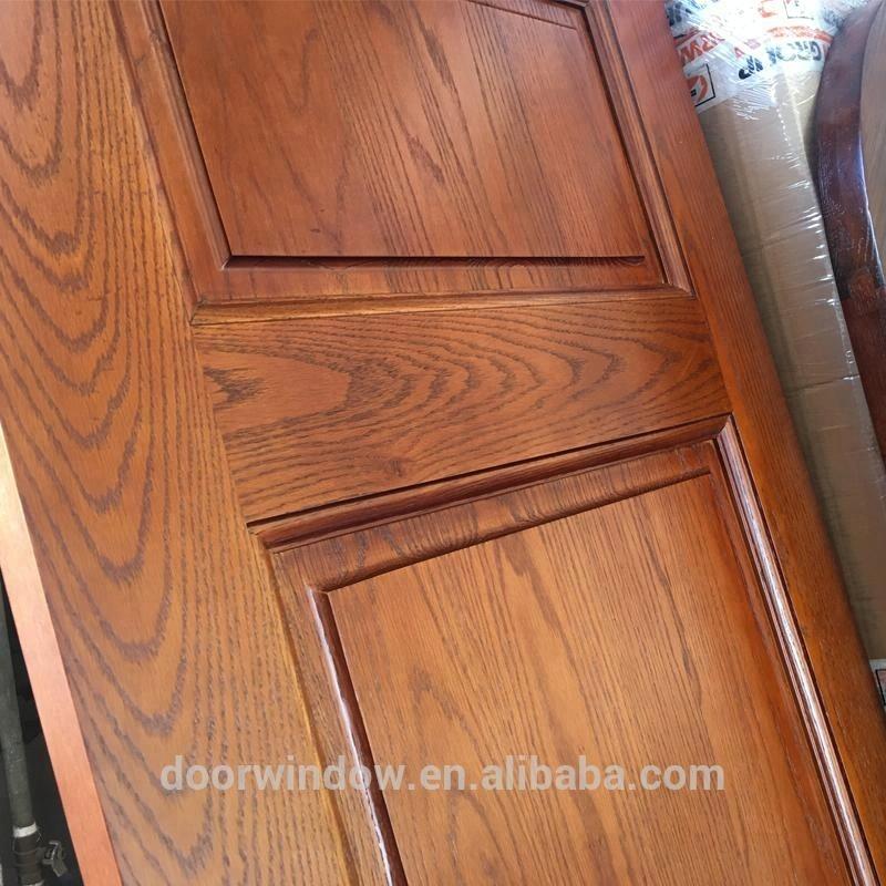 DOORWIN 2021Fancy simple design interior solid oak wooden door for bed rooms of high end villas by Doorwin