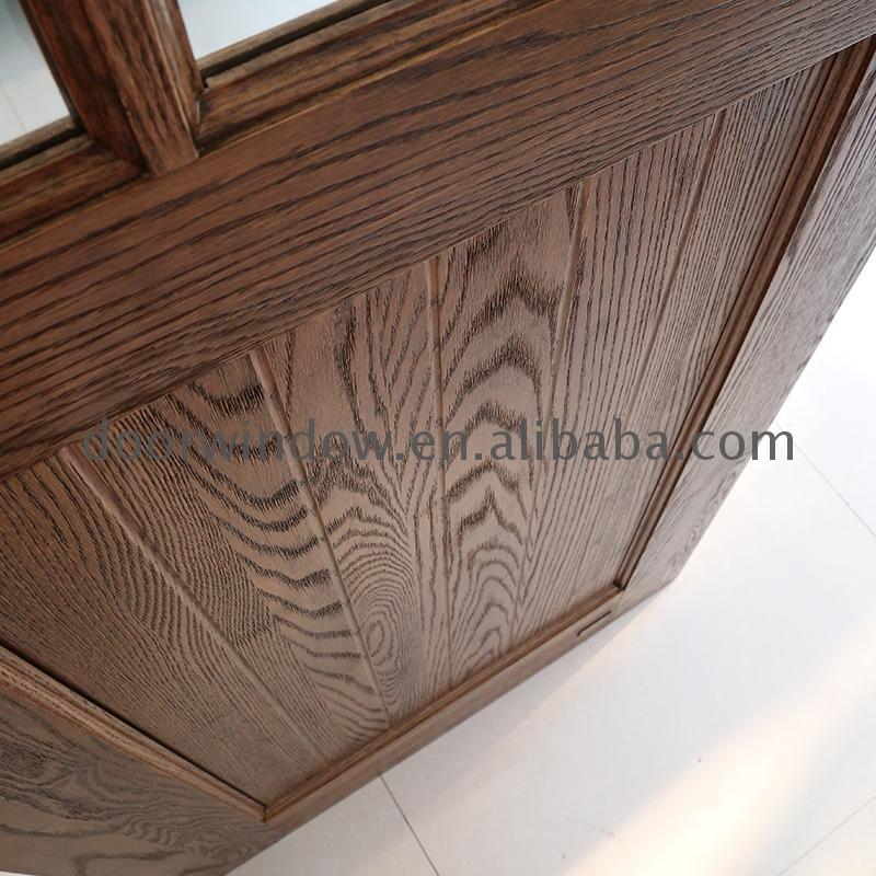 DOORWIN 2021Fashion sliding wood barn doors interior with glass door