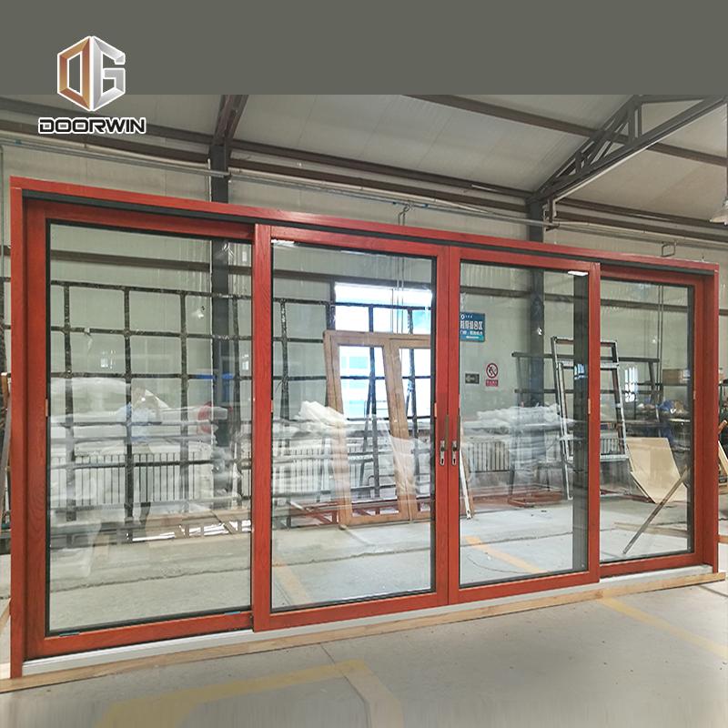 Doorwin 2021Fashion some different types of sliding doors solid wood exterior wall partition