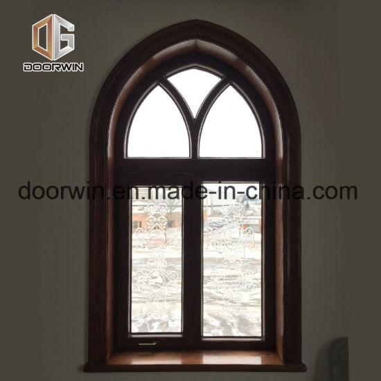 DOORWIN 2021Fixed Transom Window with Carved Glass - China Round Window, Arch Window Design