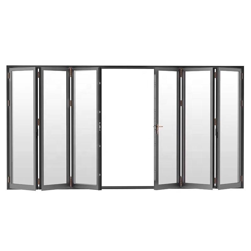 DOORWIN 2021Folding glass door garage frameless shower by Doorwin on Alibaba