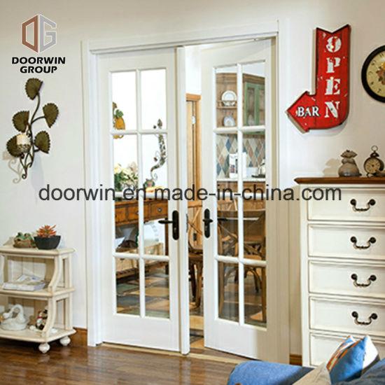 DOORWIN 2021French Hinged Entrance Door, Decorative Glass with Grille - China Elegant Glass Door, Exterior Solid Glass Door