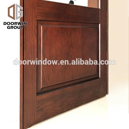 DOORWIN 2021French door glass inserts float clear tempered casement exterior wood front doors by Doorwin on Alibaba