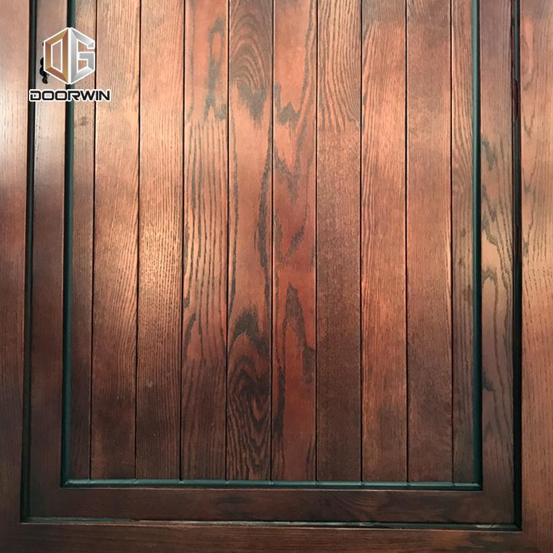 DOORWIN 2021Glass louver pivot door front wood double designs by Doorwin on Alibaba