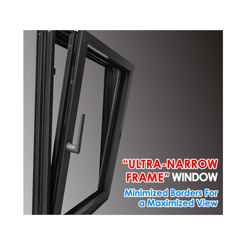 DOORWIN 2021Good quality and price of european style windows double pane opening window