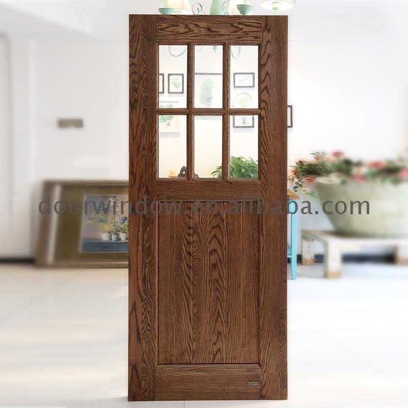DOORWIN 2021Good quality factory directly oak interior doors with glass panels modern internal bedroom door designs