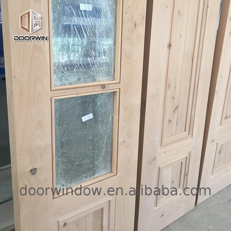 DOORWIN 2021Good quality temporary interior door tempered glass teak doors