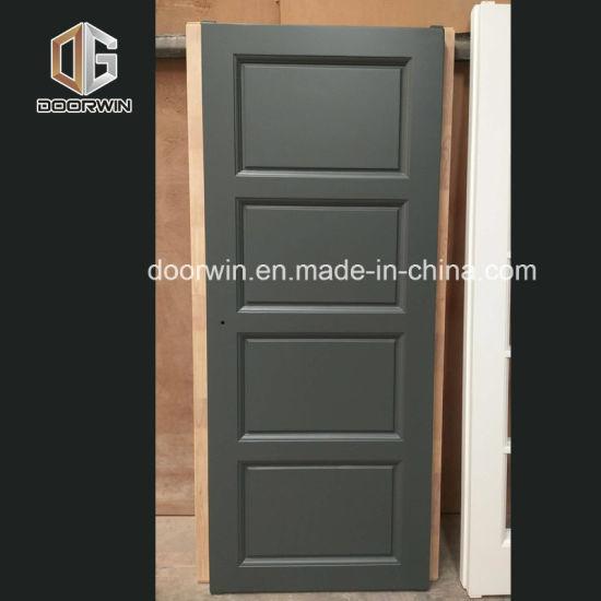 DOORWIN 2021Grey Blue Stain Color Solid Wood Raised Plank Panel Interior Door - China Oak Solid Doors, Doors Swing in or out