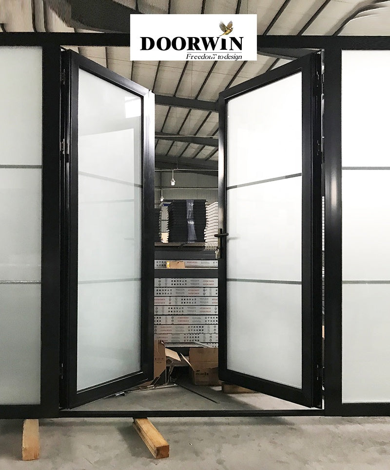 Doorwin 2021American hot selling window and high quality good performance triple glazed aluminium doors