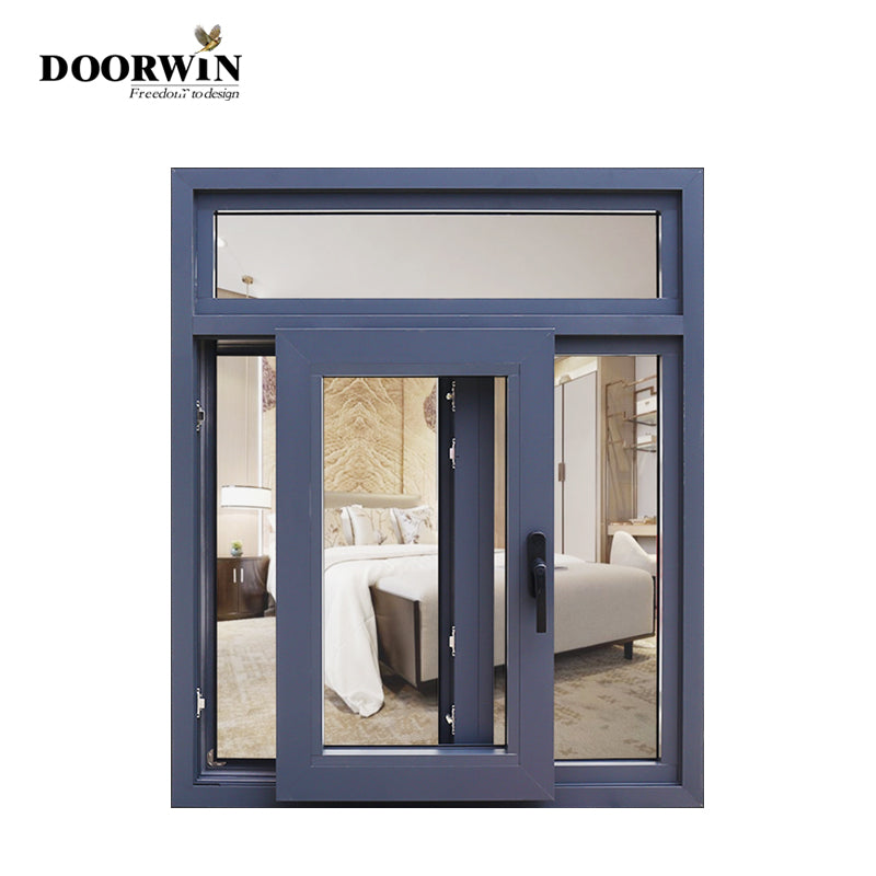 Doorwin 2021Modern design customized sliding windows door system Double glass hurricane impact aluminium sliding window
