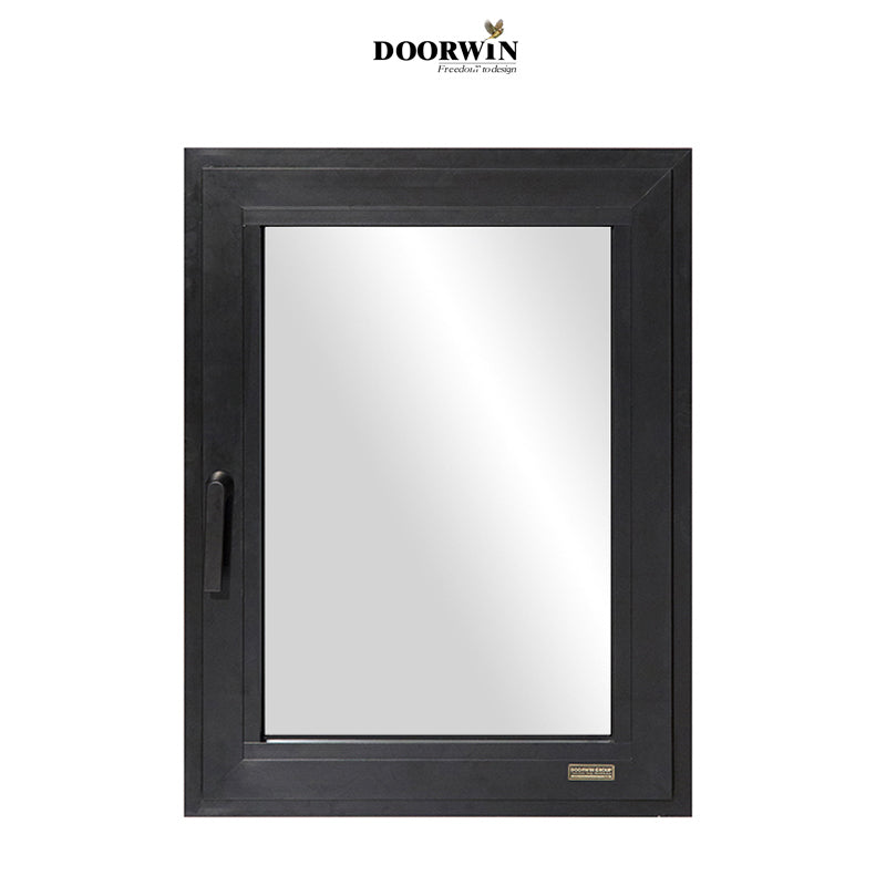 Doorwin 2021China manufacturer toughened glass tilt turn window with flyscreen top quality windows hng