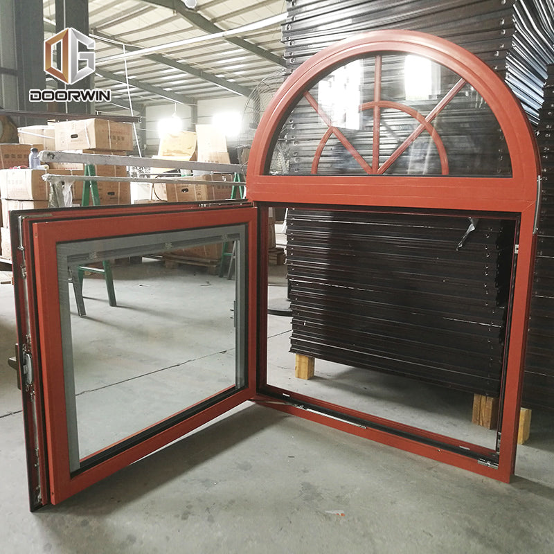 Doorwin 2021Hot sale high quality aluminum window low-e double glass 100% customized design specialty shapes window