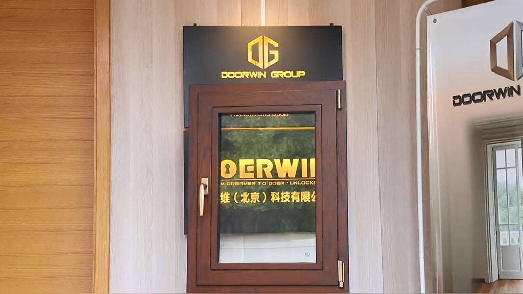 Doorwin 2021China Factory direct best price swing Full casement opening wood cladding aluminium louver Air ventilation manual window