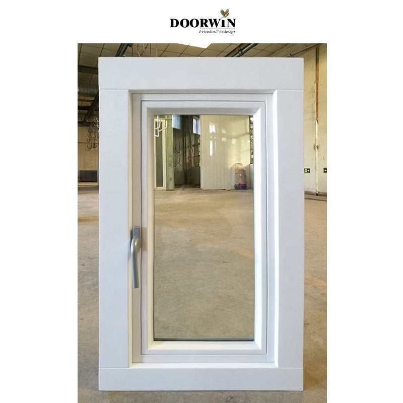 Doorwin 20212020 Australia hot sale cheap price of modern white color wooden material double glazed square type latest style windows