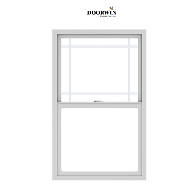 Doorwin 202110 YEARS Warranty sliding square white colors single hung double hung aluminum material glass windows