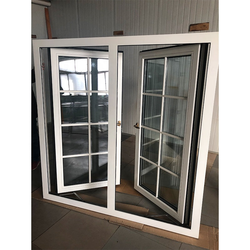 Doorwin 2021aluminium timber composite windows french casement window with double pane
