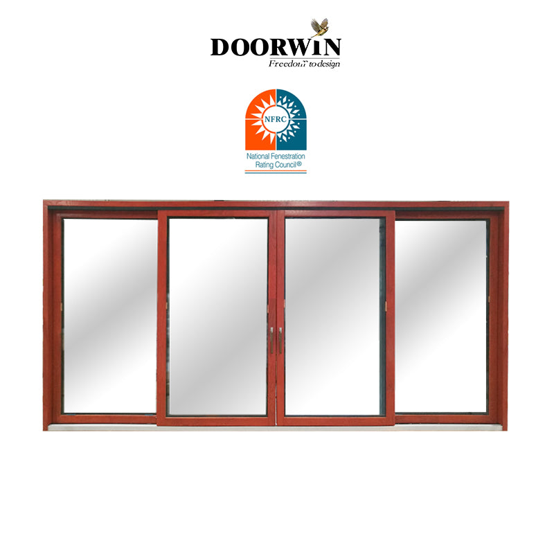 Doorwin 2021Doorwin Aluminium modern design thermal break good visual effects sliding door with 10 years warranty