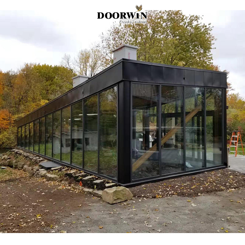 Doorwin 2021Custom made window frames wall decor transparent glass coverings curtain wall