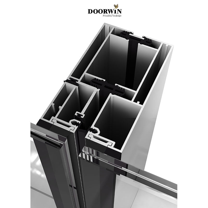 Doorwin 2021Topwindow Thermal Break Stick Frameless Profile Aluminium Glass And Aluminum And Curtain Wall