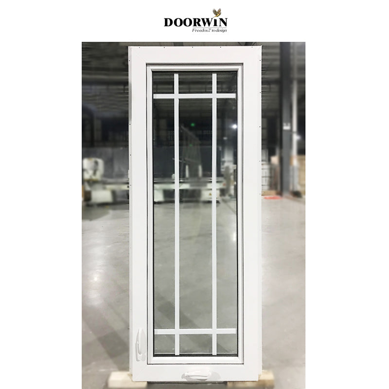 Doorwin 2021New design UPVC/PVC casement windows Crank Open Casement with handle crank opener