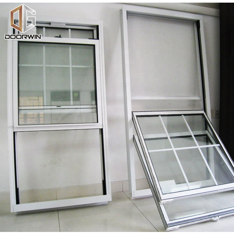 Doorwin 2021China Factory NFRC certificated modern double glass soundproof single hung windows