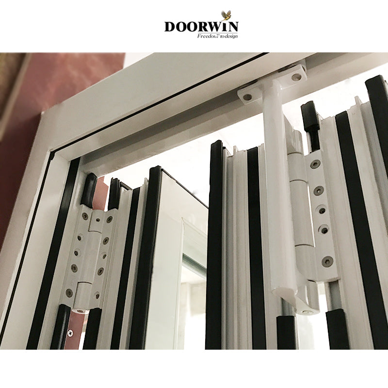 Doorwin 2021China factory German high quality aluminium bifold doors French style standard Aluminum Bi Folding door