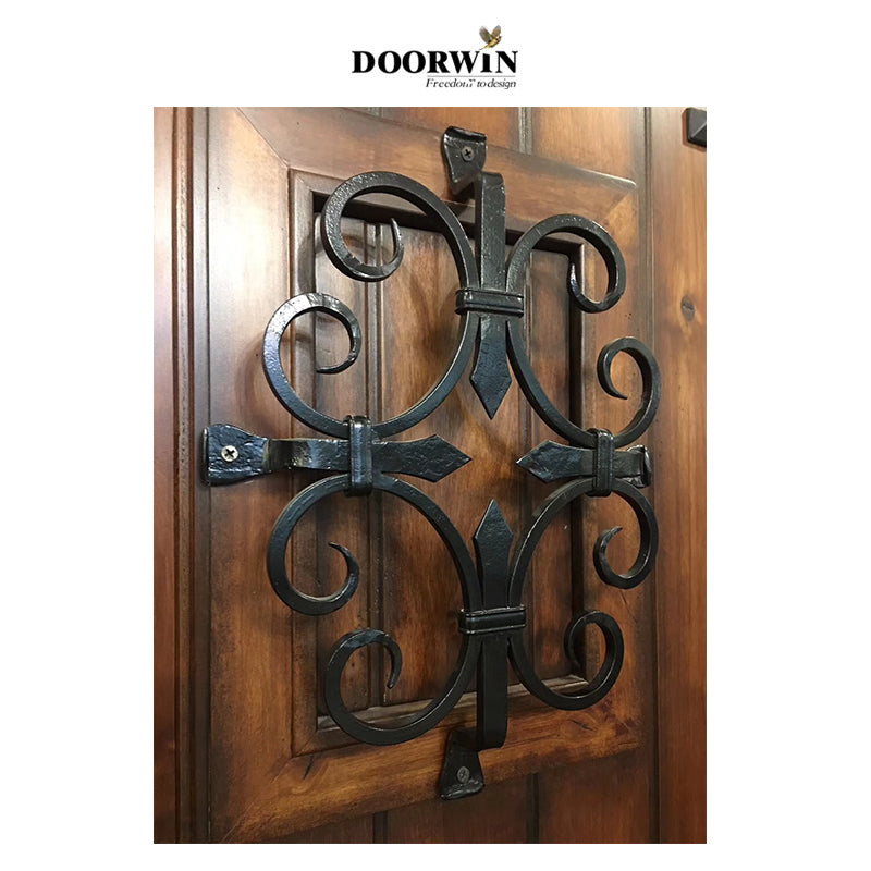 Doorwin 2021French style with grill design Arched decorative front door design exterior doors