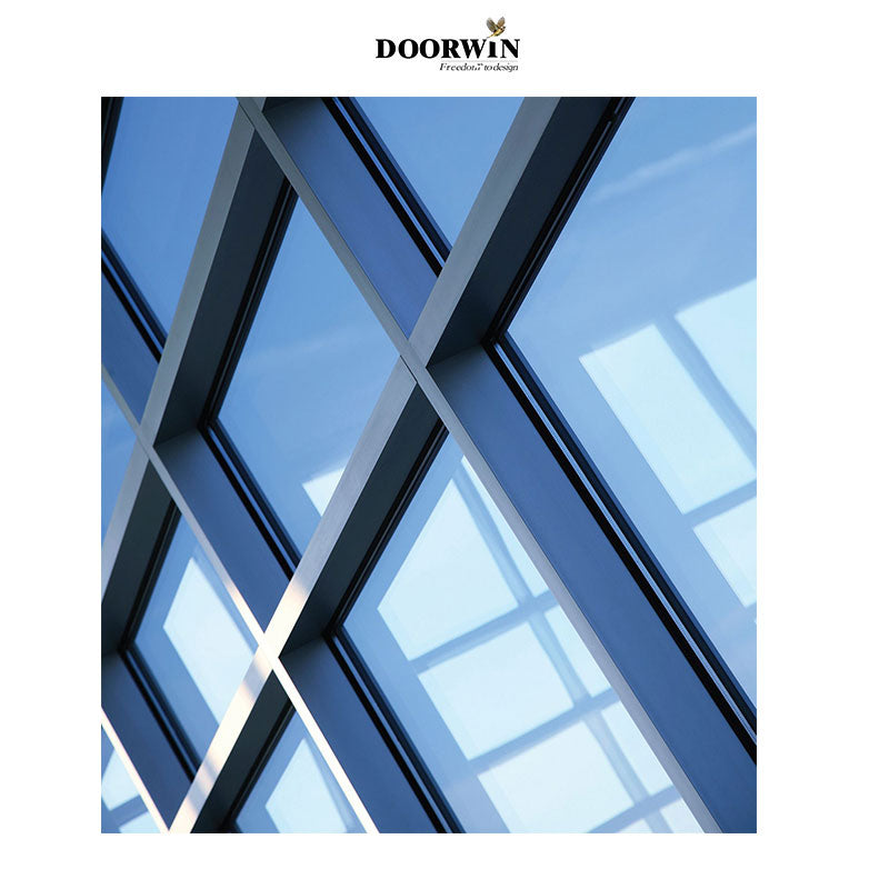 Doorwin 2021Topwindow Thermal Break Stick Frameless Profile Aluminium Glass And Aluminum And Curtain Wall