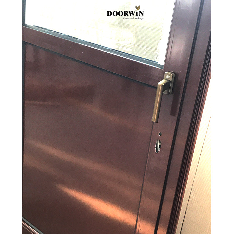Doorwin 2021Manufacturer French sash design inward/out ward copper clad wood High quality thermal break grid door