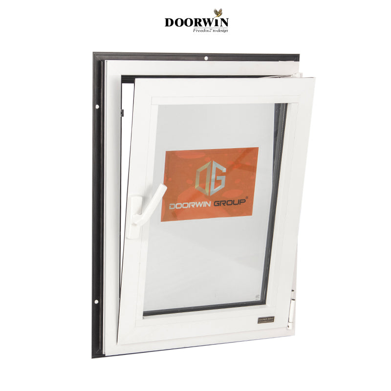 Doorwin 2021Latest design aluminum energy saving double panel electric Low-e glass casement window