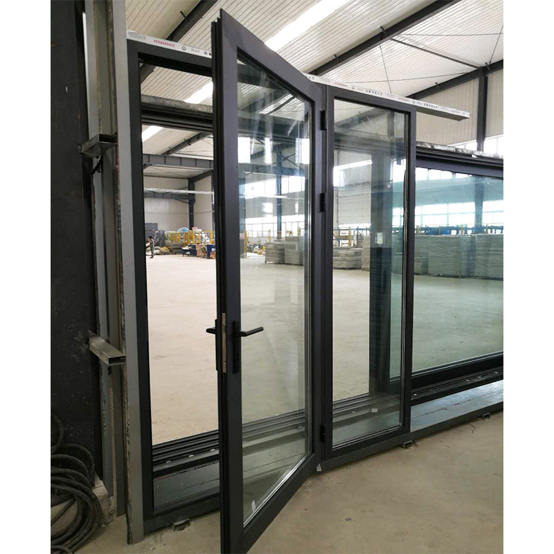 Doorwin 2021China Big Factory Good Price curtain wall with operable window and door detail Fix aluminum frame interior glass sliding window
