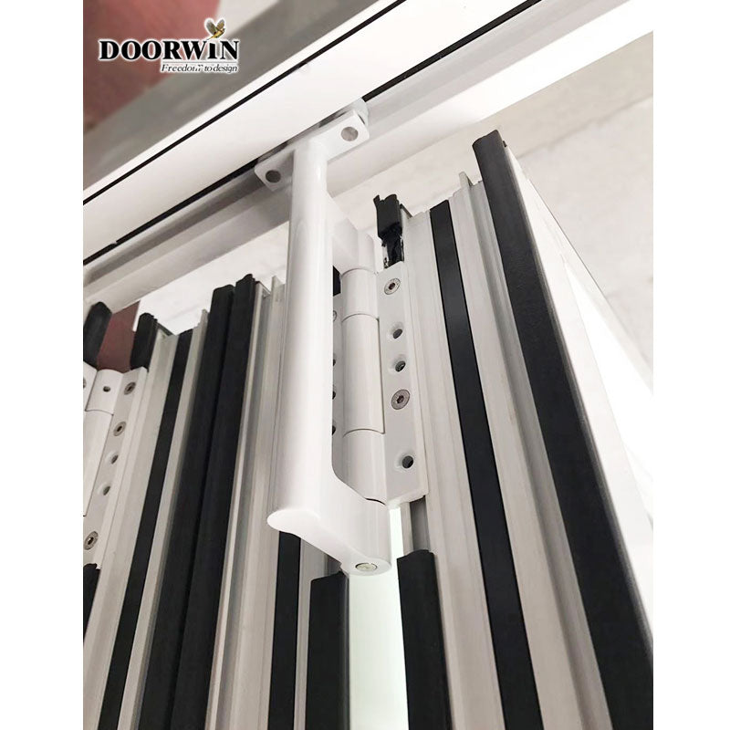 Doorwin 2021New Zealand Aluminum Exterior Bifolding doors With Tempered Glass aluminium bifold window for Home