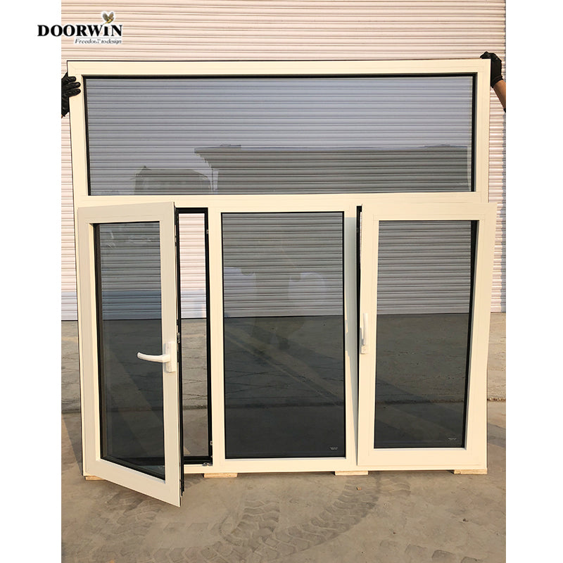 Doorwin 2021customized thermal break aluminum newest stainless steel window hinges specification of aluminium doors and windows side hinged