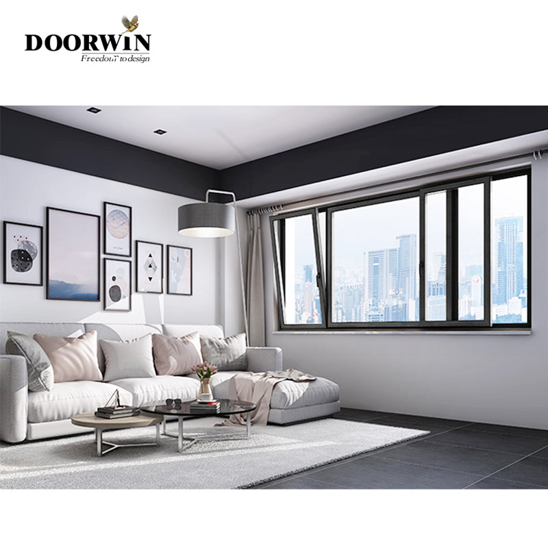 Doorwin 2021Hot sales used commercial glass sliding/sensor doors/ aluminium sliding&tilt-window safety designs