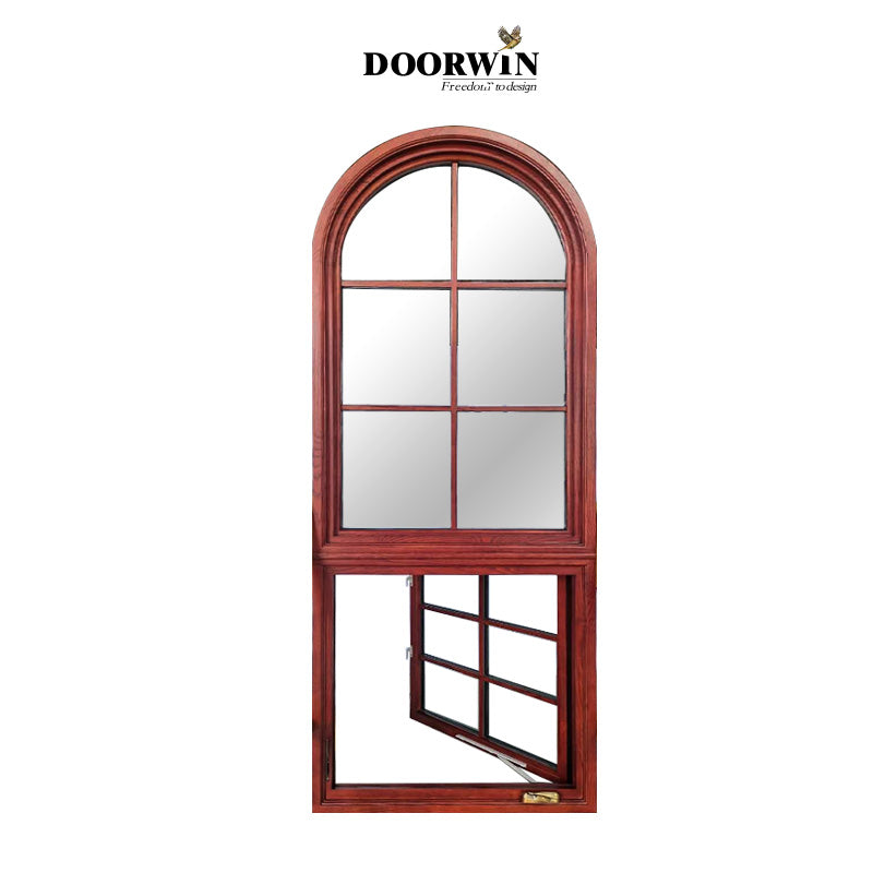 Doorwin 2021CE certifIed China Supplier picture round aluminium outswing casement double glass windows and doors