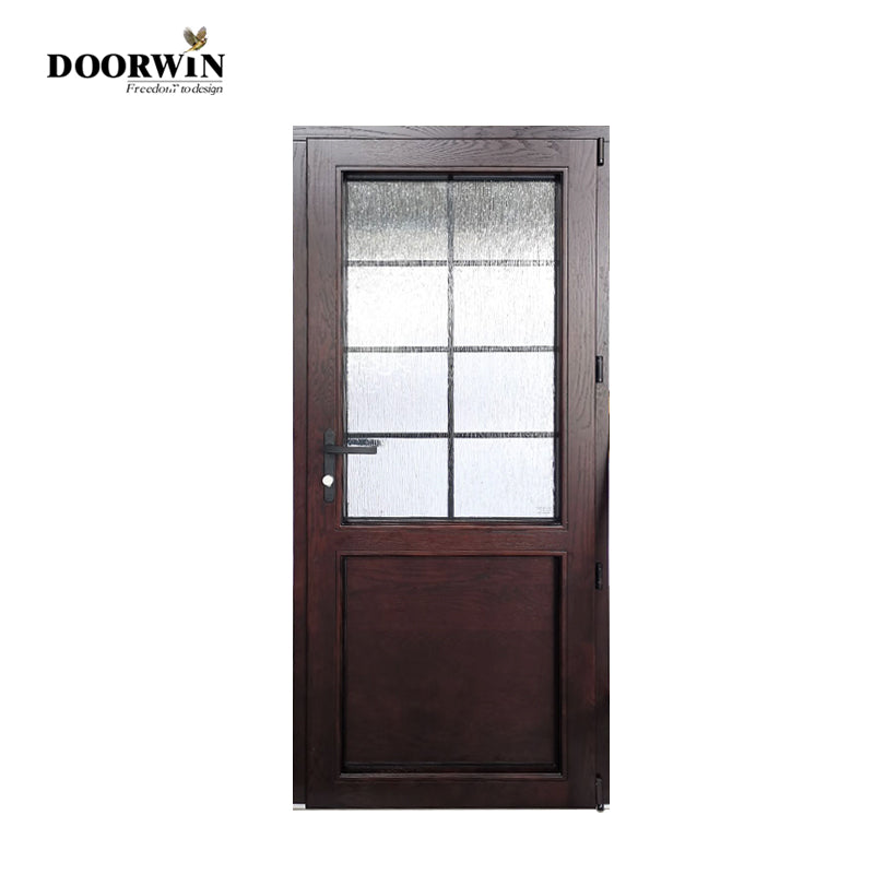 Doorwin 2021China manufacturer ready made plywood door price prehung entry with sidelites design main entry door