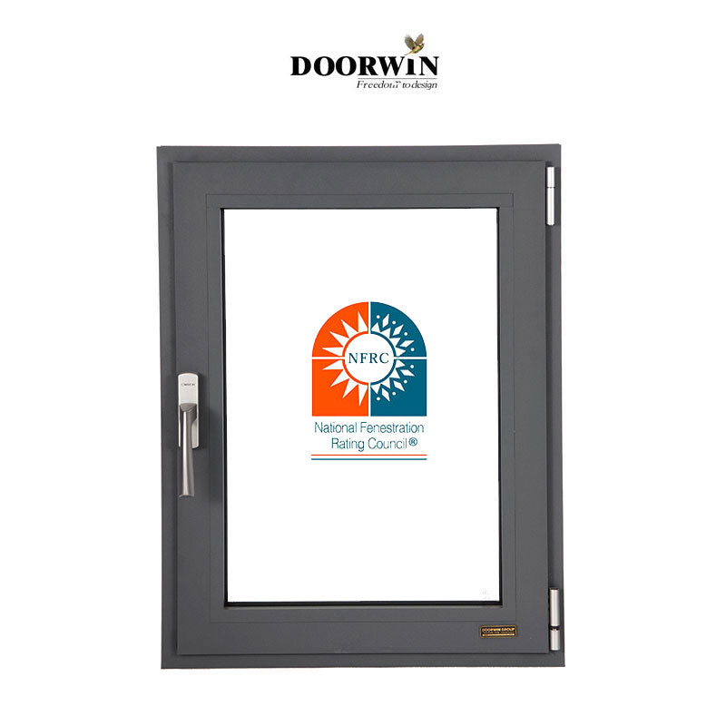 Doorwin 2021Doorwin Aluminum double tempered casement glass windows in low prices