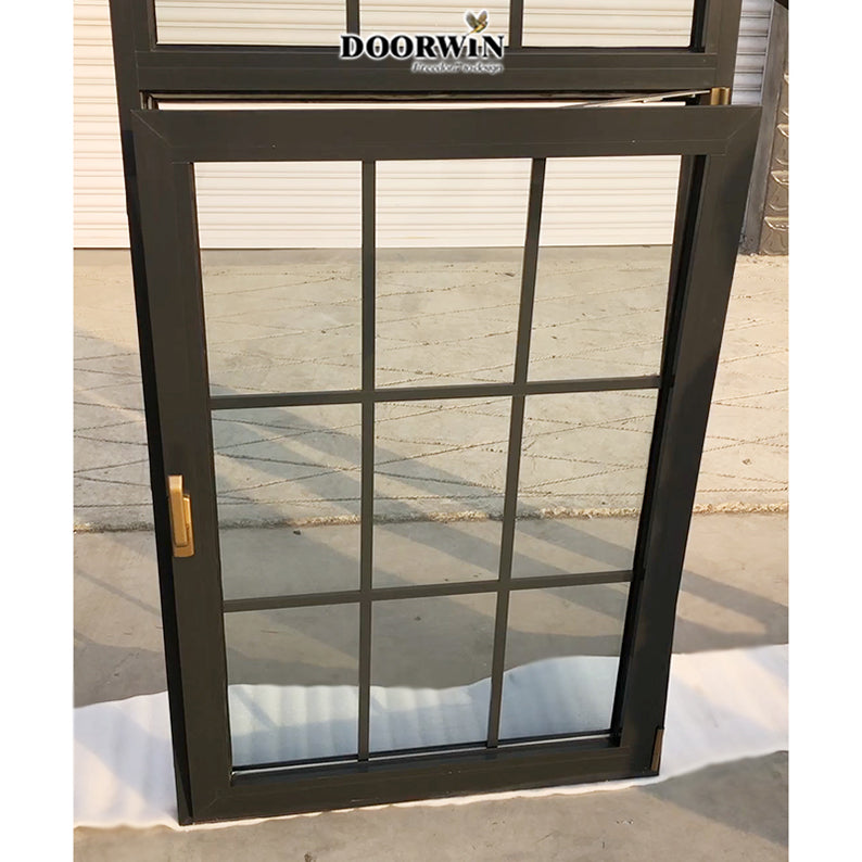 Doorwin 2021Single Hung Design Window Sound proof Aluminum Casement Window Grill Designs