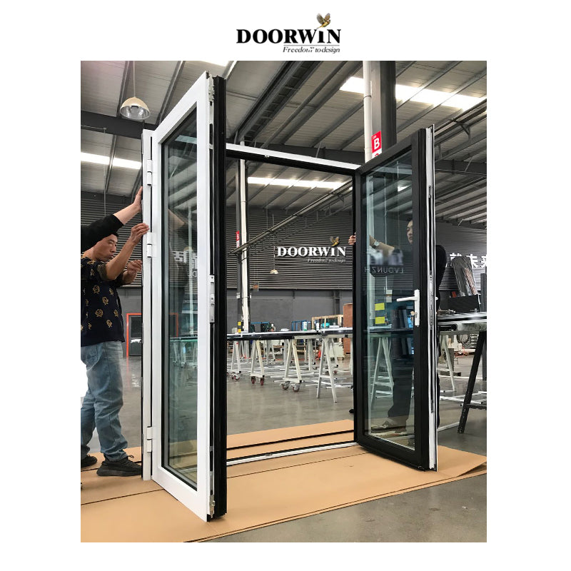 Doorwin 2021China Manufacturer a Aluminium Hinged Doors house gate design with high quality German hardware