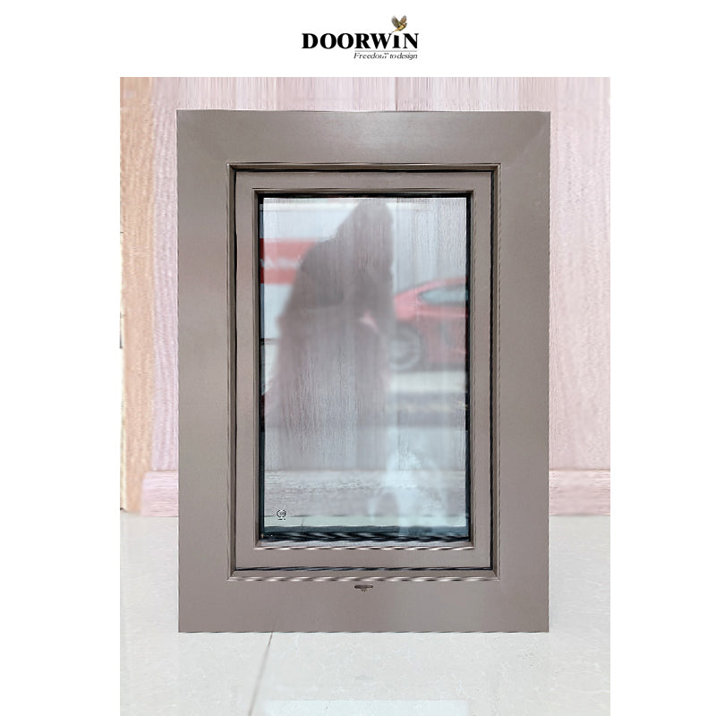 Doorwin 2021NFRC certificate american fullly tempered triple glass Aluminum cald wood tilt turn windows