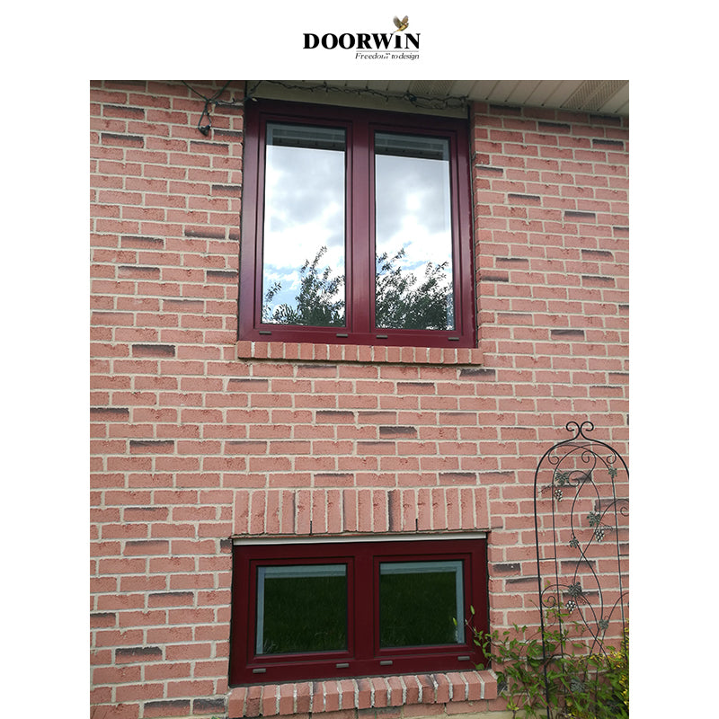 Doorwin 2021Teak wood window design wood french window hinge casement window double glaze octagon fireproof windows