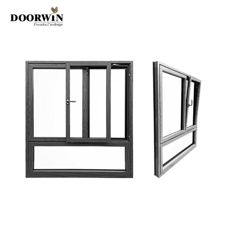 Doorwin 2021TOP China Thermal break Aluminum Wood Windows and Doors Factory