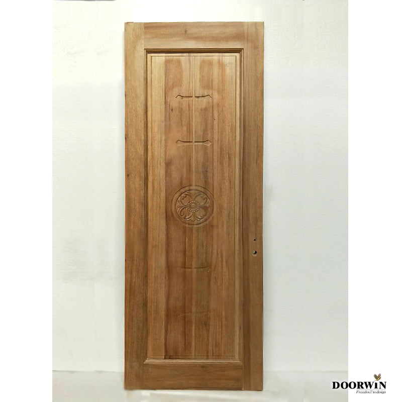 Doorwin 2021China Hot Sale 2 panel interior doors solid wood luxury wooden villa door wooden door for home