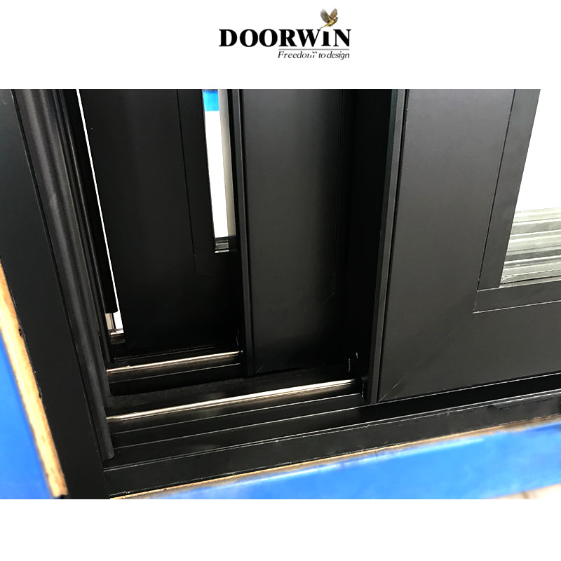 Doorwin 2021China Doorwin patio doors glass partition aluminum clad oak lift sliding door supplier Modern exterior Used Sliding Glass Door
