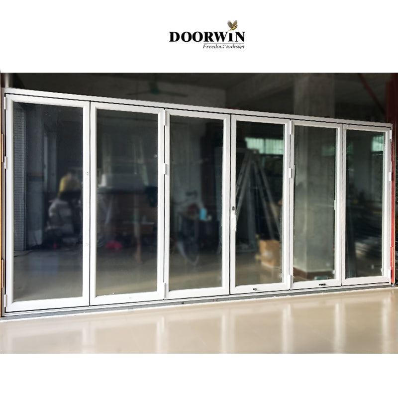 Doorwin 2021Maximum entrance space saving Aluminum exterior heavy duty Bi-fold / Folding Door