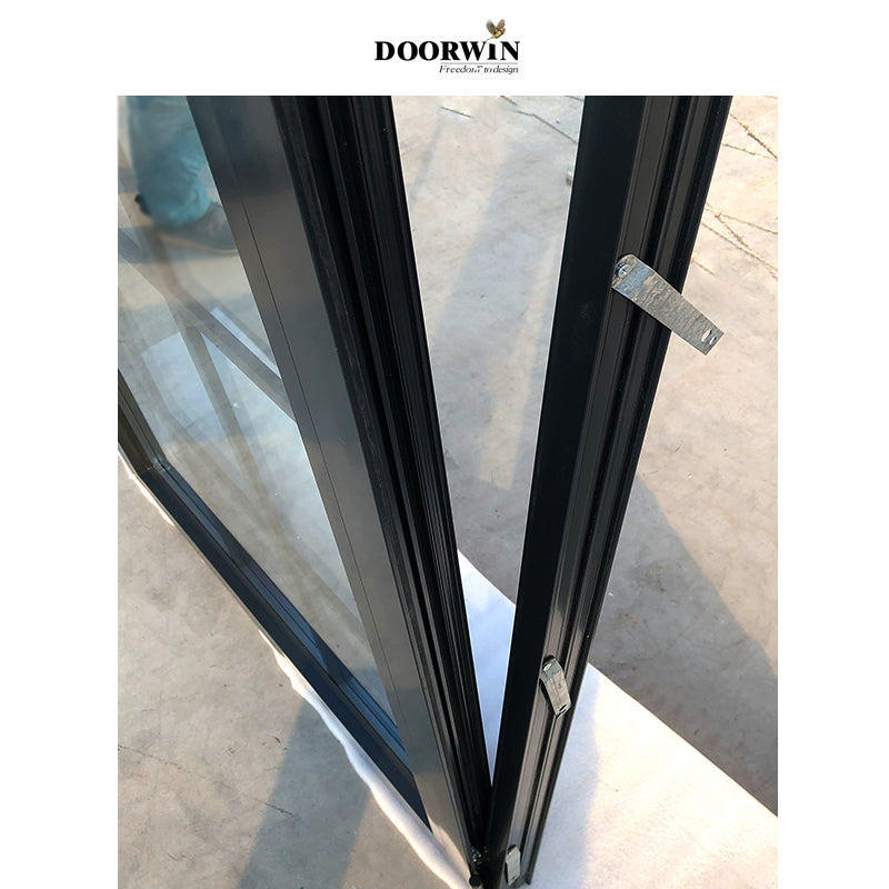 Doorwin 2021Hot selling thermal break aluminum tilt turn windows ultimate push out replacement casement two way open window