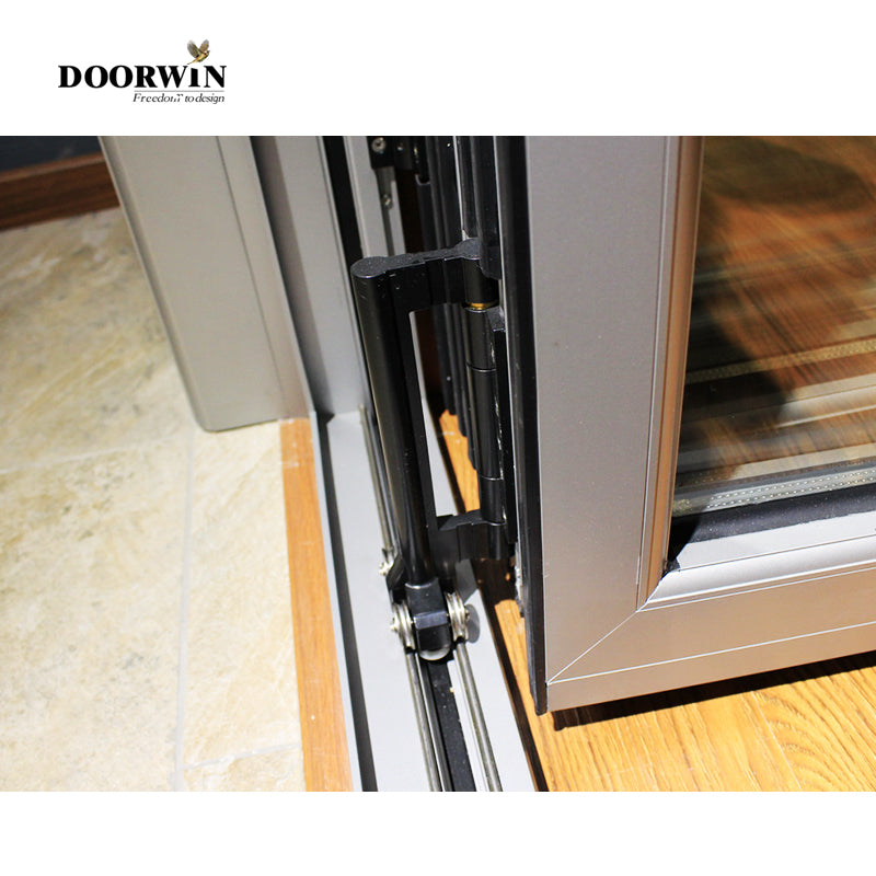 Doorwin 2021DOORWIN NFRC AS2047 standard cheap internal external aluminium bi fold folding folded balcony patio doors