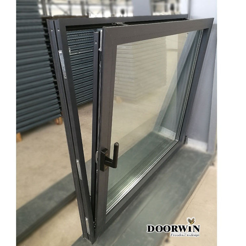 Doorwin 2021Cheap Replacement Latest Design Aluminum Frame Two Way Open Tilt-Turn Tilt And Turn aluminium Casement Window