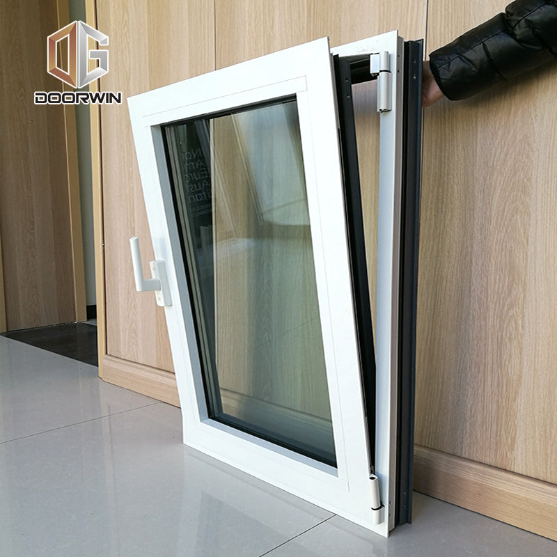 Doorwin 2021China Factory Seller white double glazed windows types of aluminium tilt and turn window